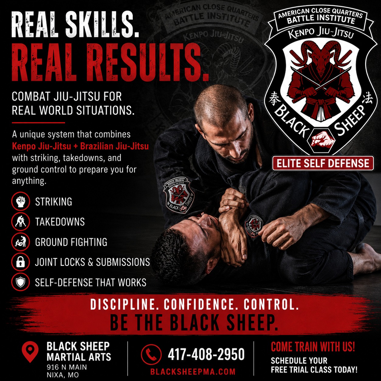 Black Sheep Kenpo Facebook ad