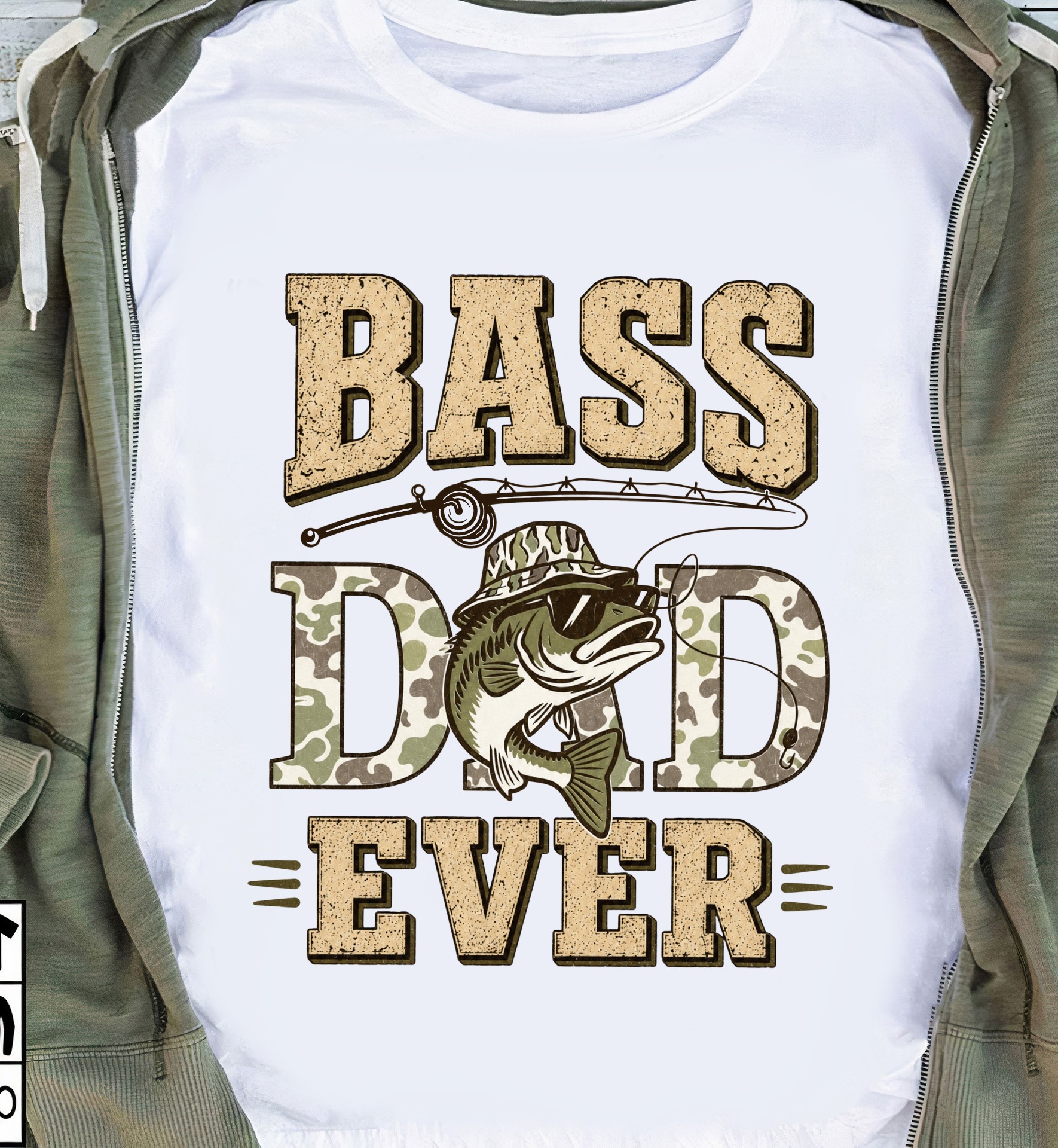Outdoor Stories Apparel Facebook ad: Bass Dad Ever