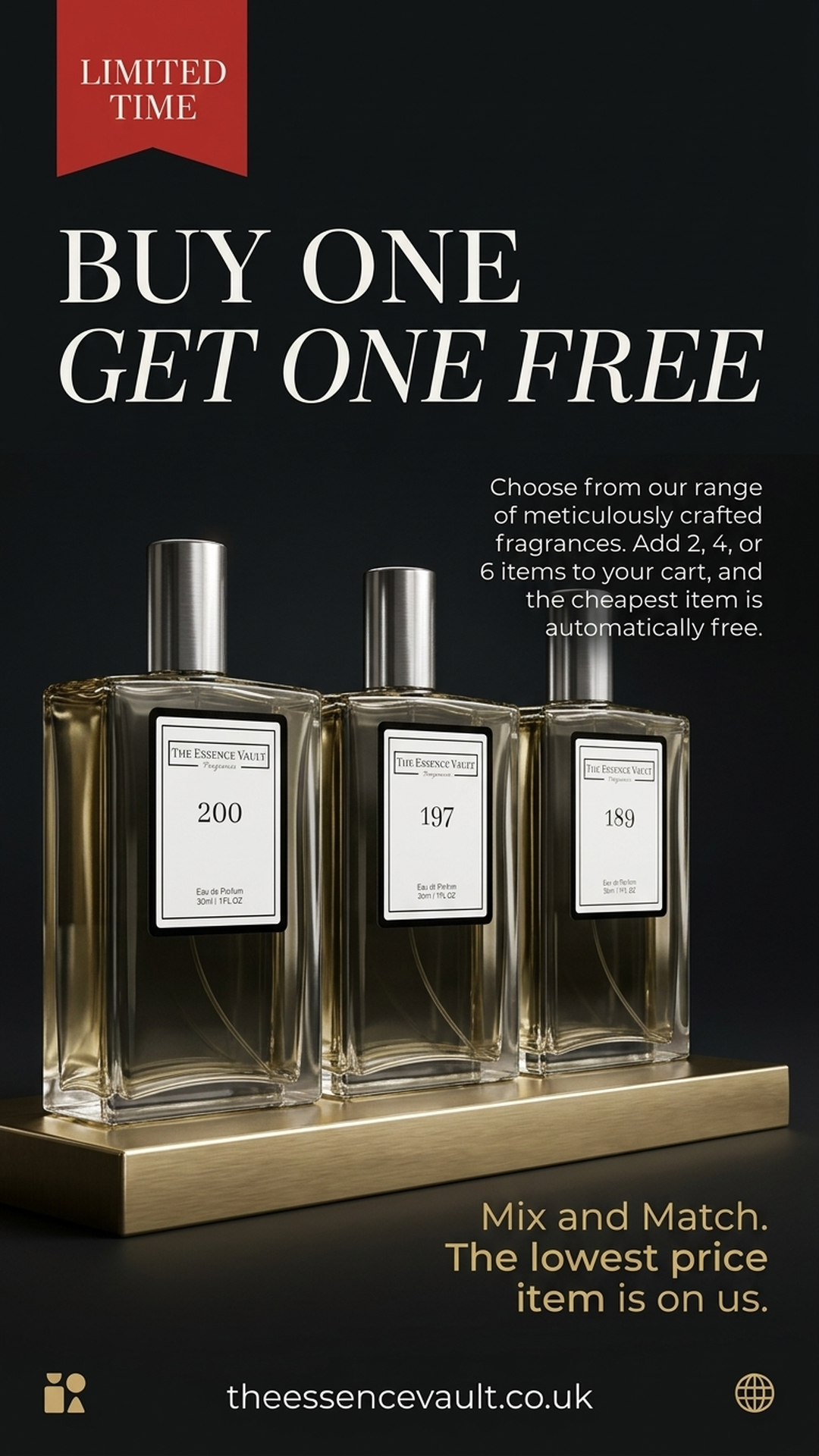 The Essence Vault Facebook ad