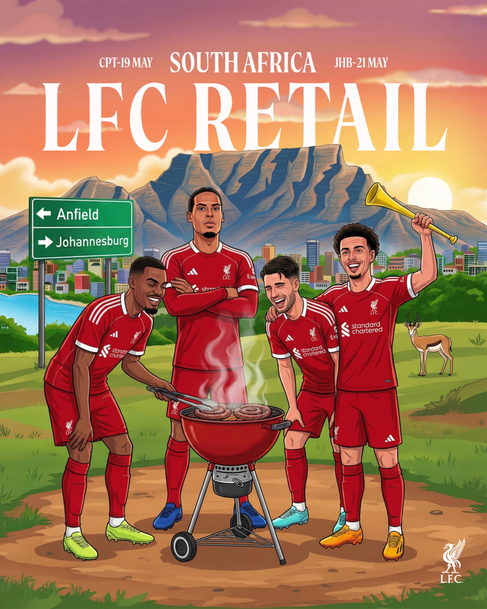 LFC Retail SA Facebook ad: South African Reds, your time has come.