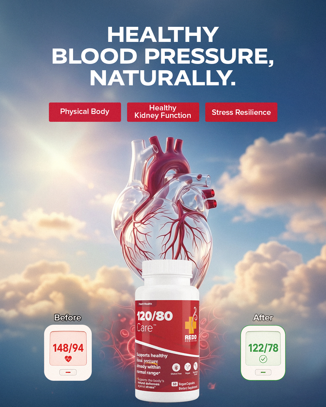 Redd Remedies Facebook ad: Lower Your Blood Pressure With Our Natural Formula!