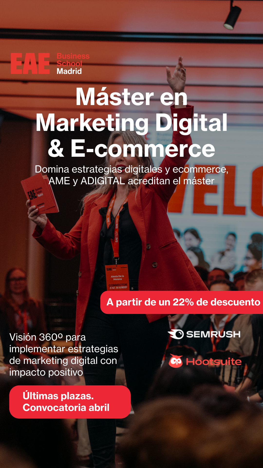 EAE Business School Facebook ad from Jan 29, 2026