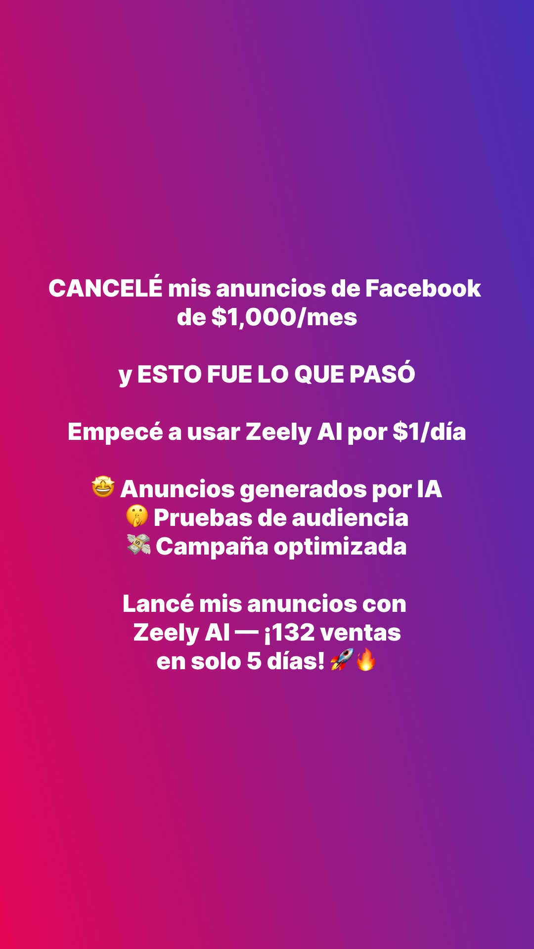 Zeely Facebook ad