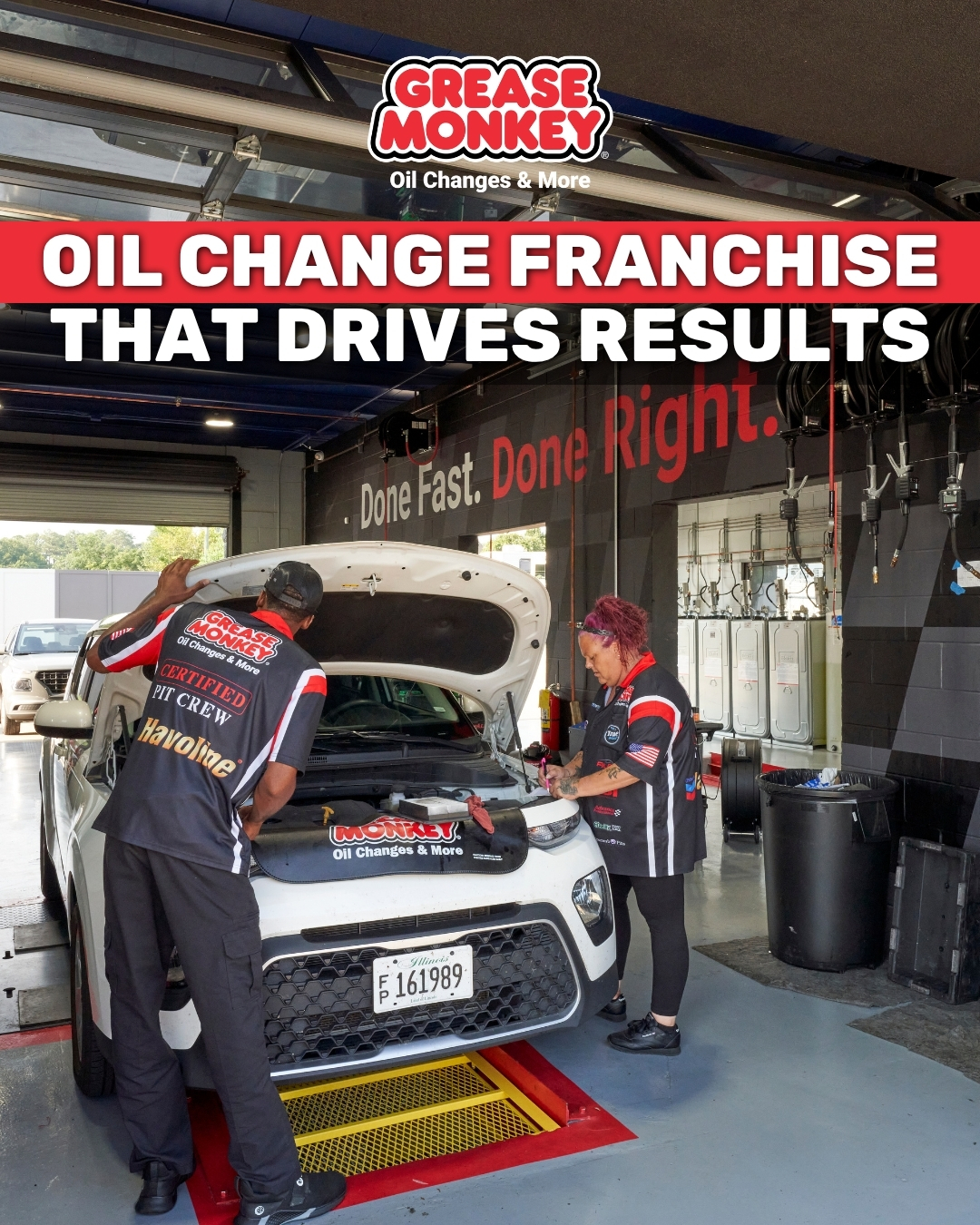 Grease Monkey International Facebook ad: Own an Auto Service Franchise