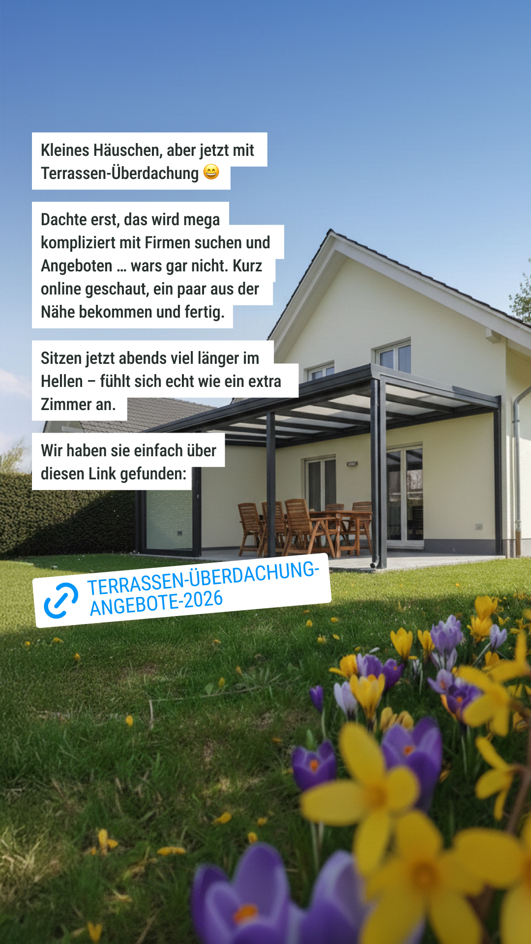 Aroundhome - Terrassenüberdachung Facebook ad from Feb 19, 2026