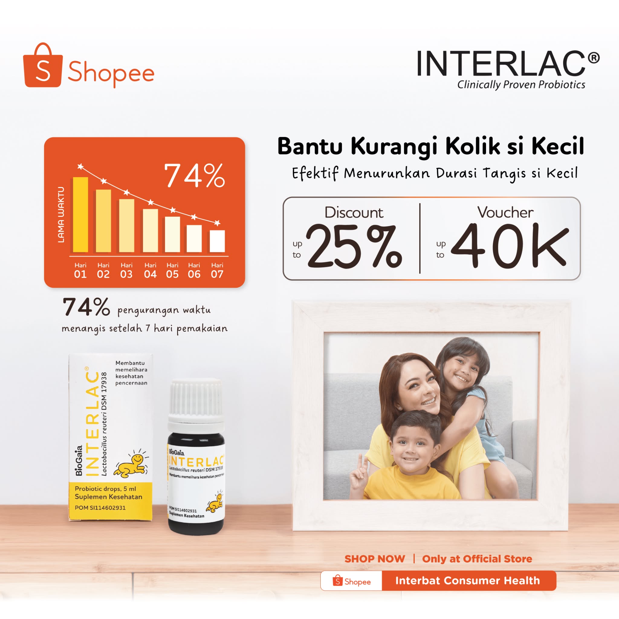 Interlac Probiotics Facebook ad