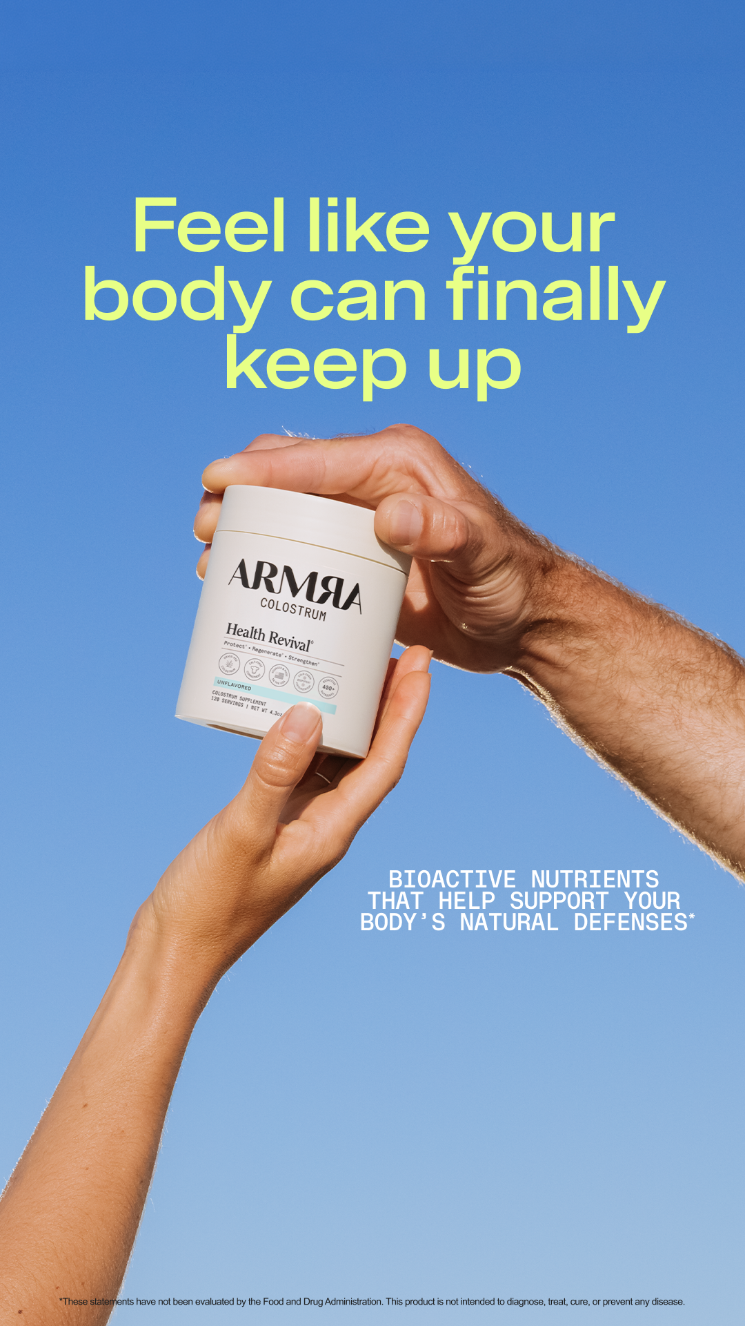 ARMRA Facebook ad