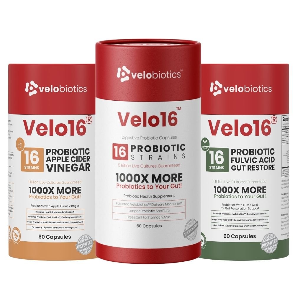 Velo16 - Trust Your Gut Facebook ad: The complete gut reset. Three layers. 30 days.