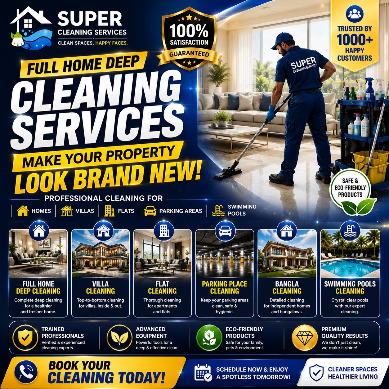 Super Home Cleaning Services Facebook ad