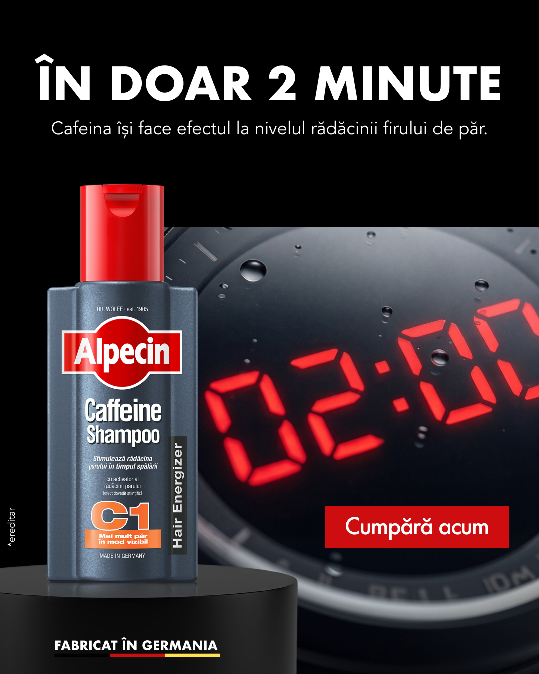 Alpecin Facebook ad