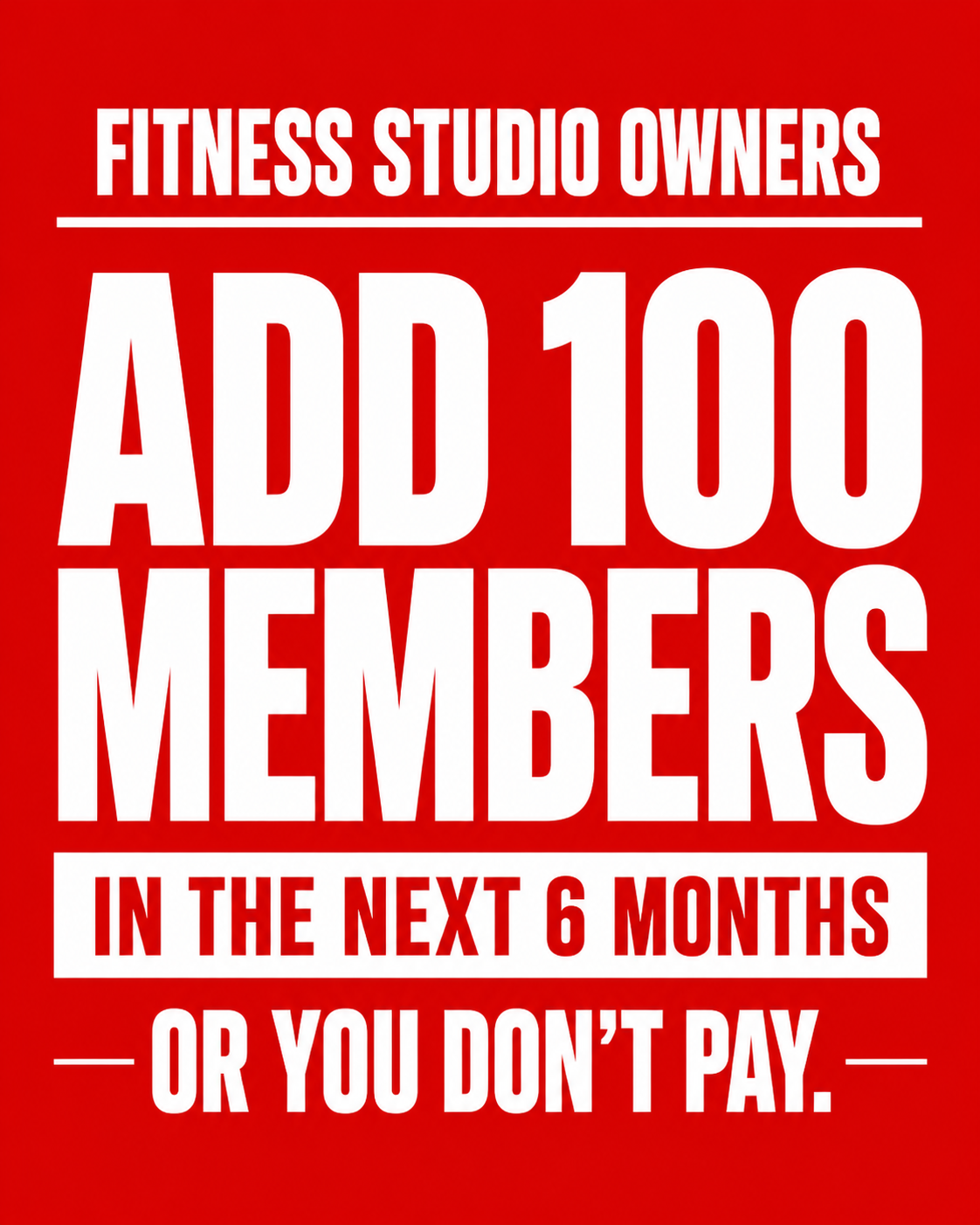 Fitness Business Consulting Facebook ad