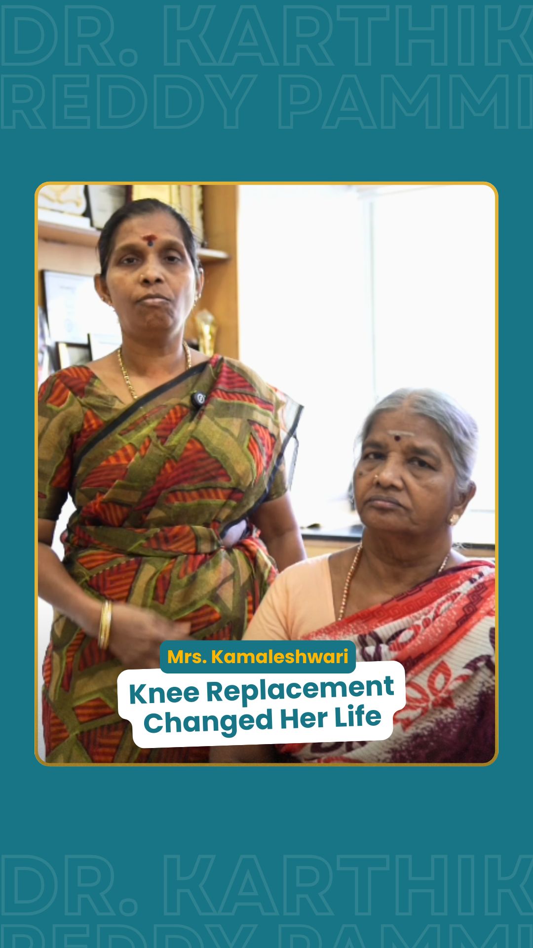 Dr. Karthik Reddy - Orthopedic Surgeon Facebook ad: After years of struggle… today, she walks independently…