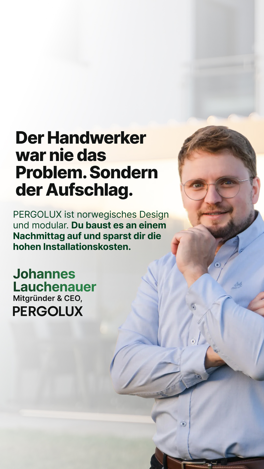 Pergolux Facebook ad