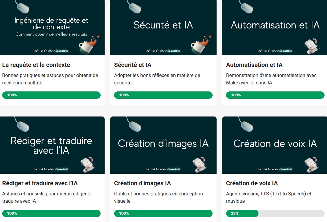Info IA Québec Facebook ad: Le Netflix de l'IA en français