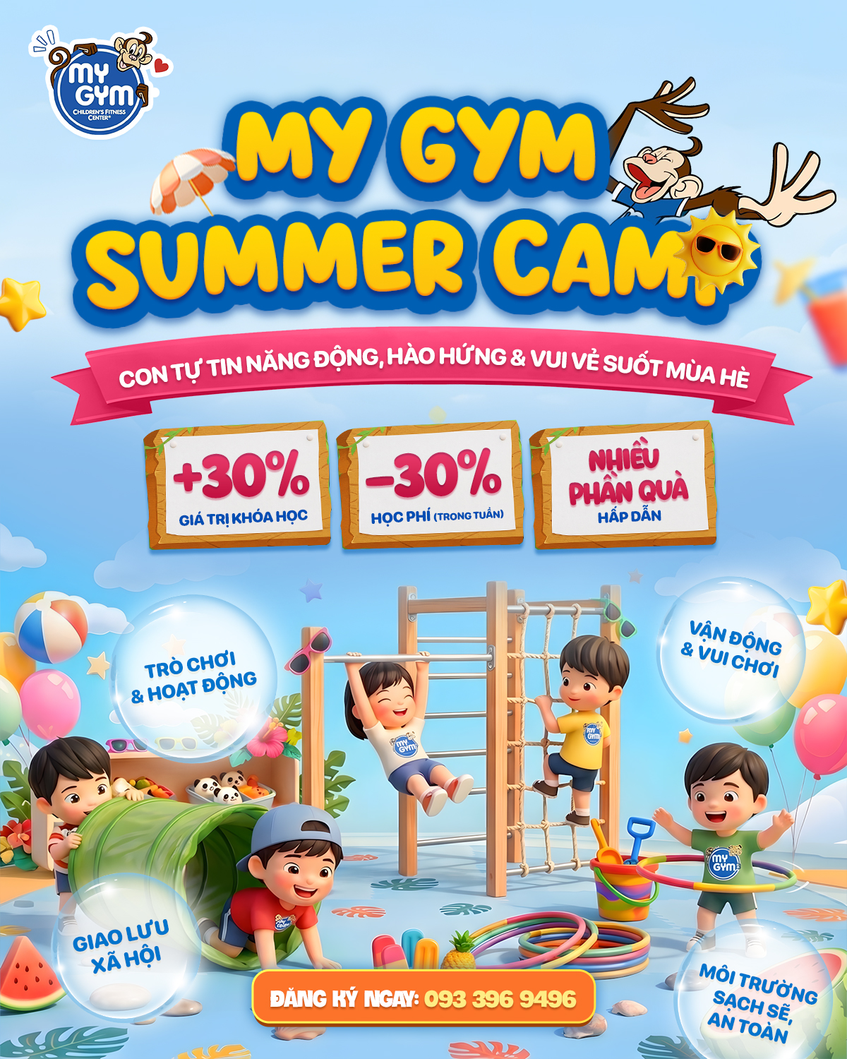 My Gym Aqua Central Facebook ad: MY GYM SUMMER CAMP 2026