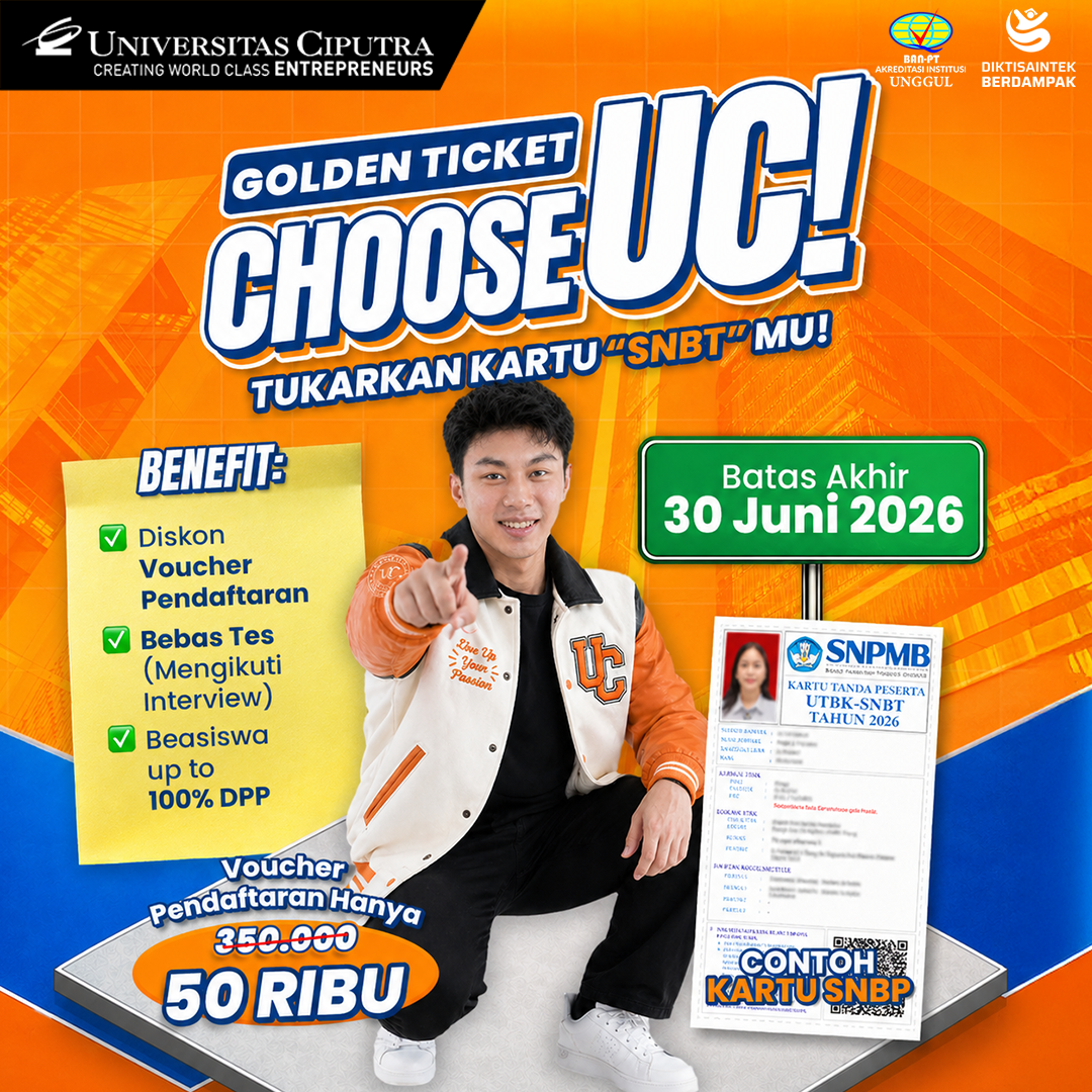 Universitas Ciputra Facebook ad: Daftar Sekarang!