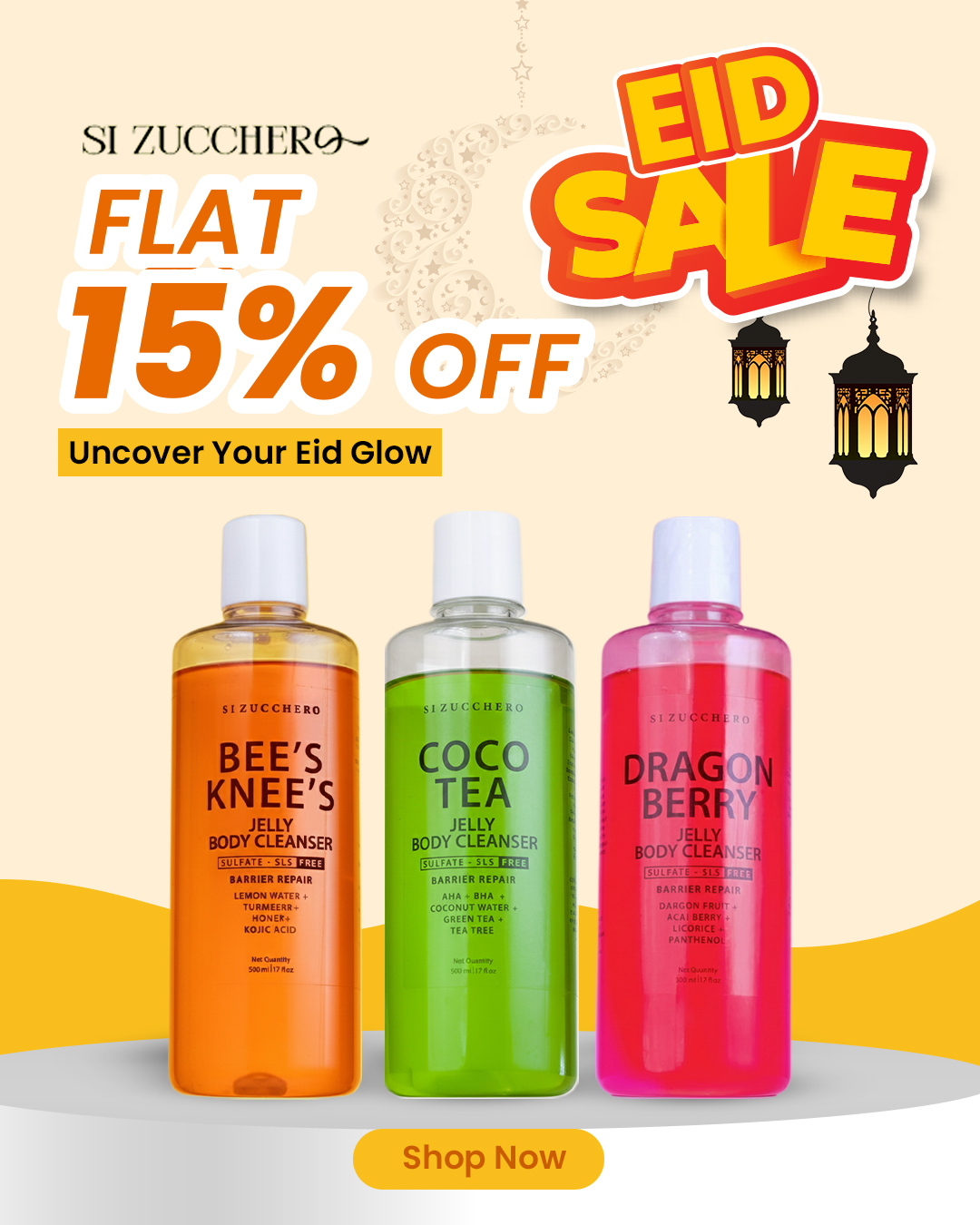 Si Zucchero Skincare Facebook ad
