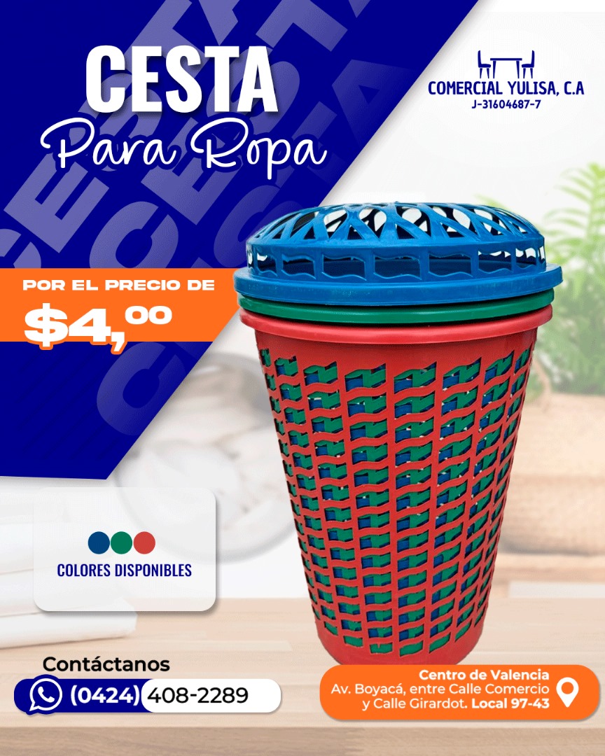 Comercialyulisa Facebook ad: ¡Organiza tu día con estilo, con la Cesta…