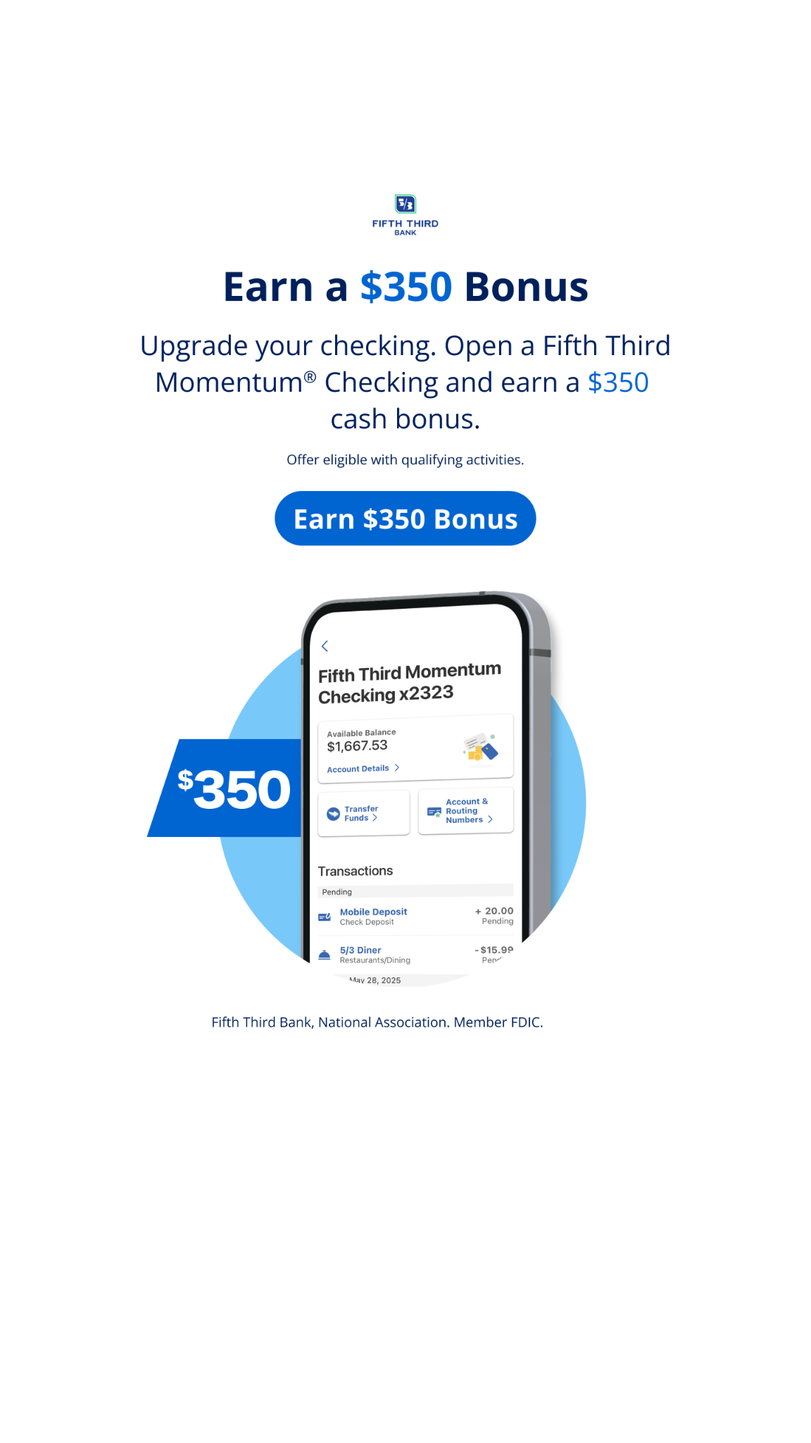 Fifth Third Bank Facebook ad
