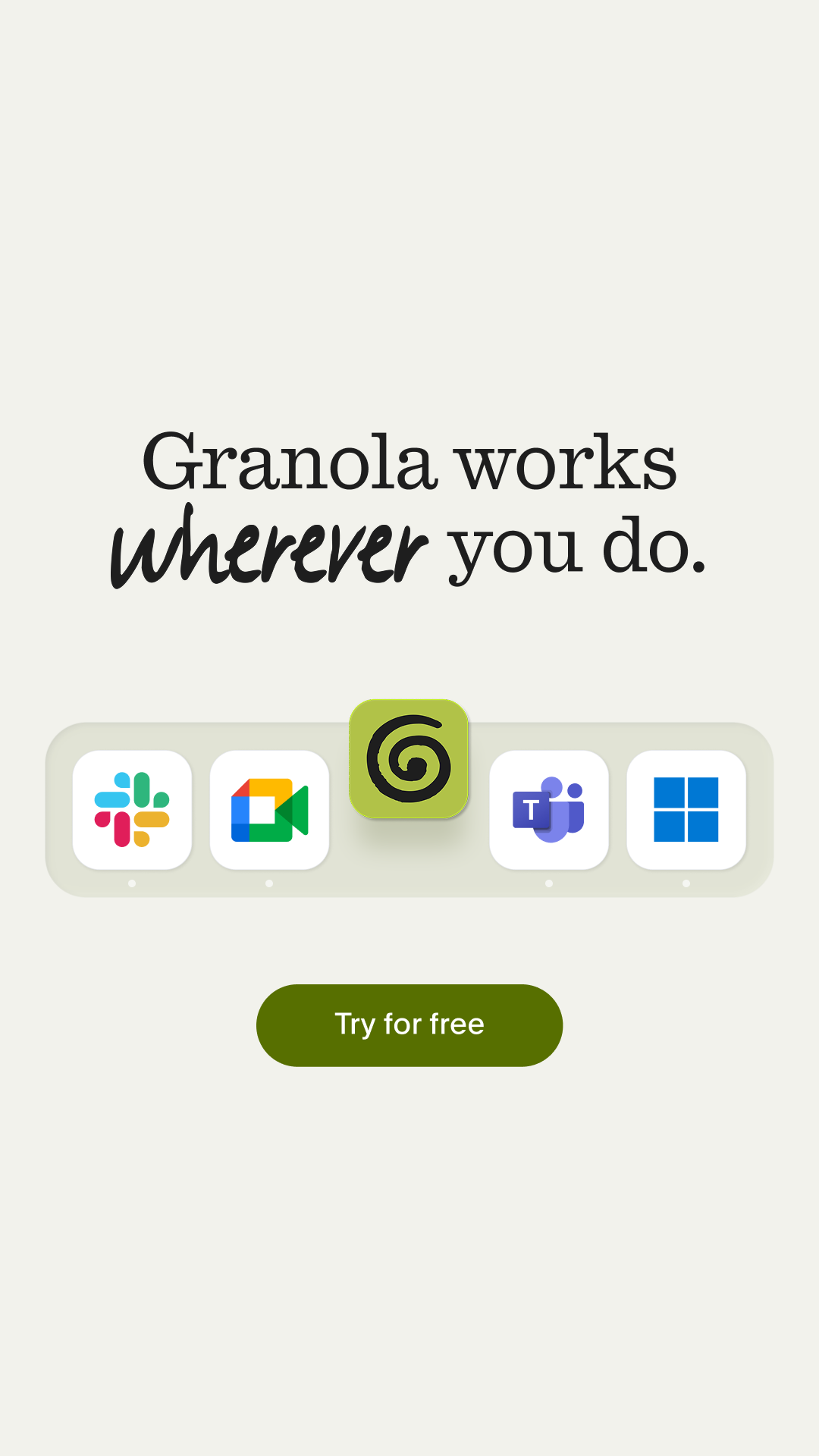 Granola ai Facebook ad