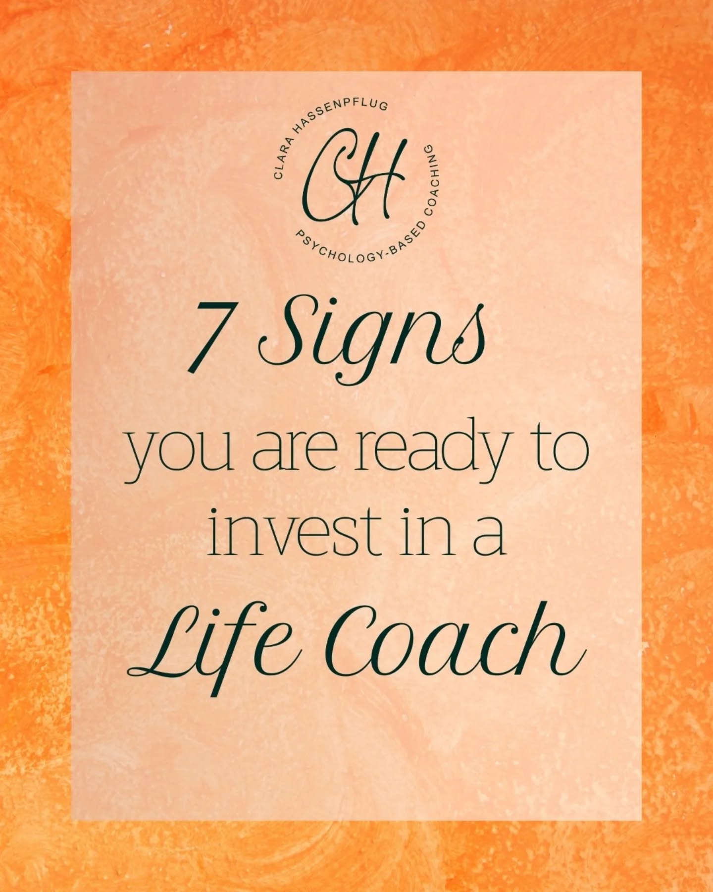 ch_lifecoaching Facebook ad: 7 Signs you are ready to invest in…