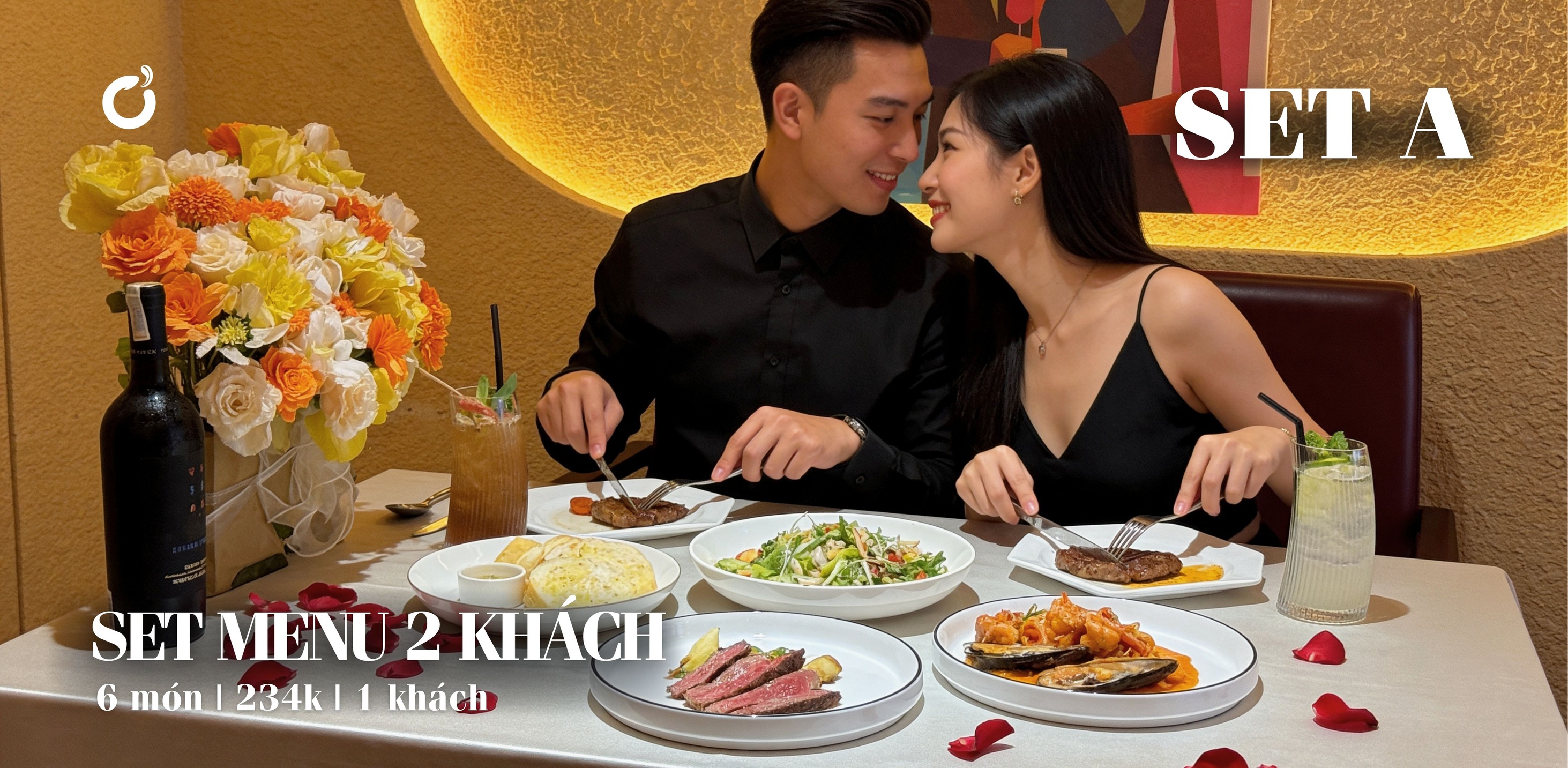 Ơ Bistro Bình Thạnh - Steakhouse, Pasta & Bar Facebook ad: HẸN HÒ - DEAL đỉnh chỉ 234K/khách!