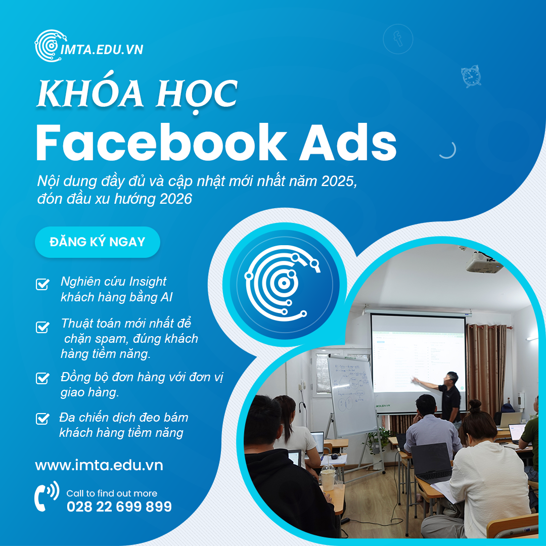 Digital Marketing IMTA Facebook ad: Tư vấn & Đăng ký Khóa học Facebook Ads