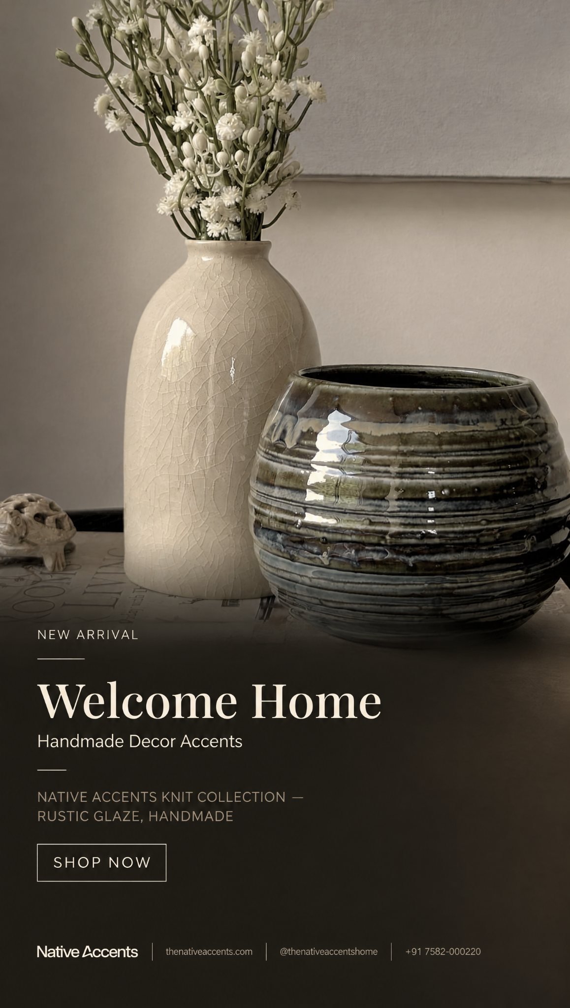 Native Accents Facebook ad: Little accents, lasting warmth.