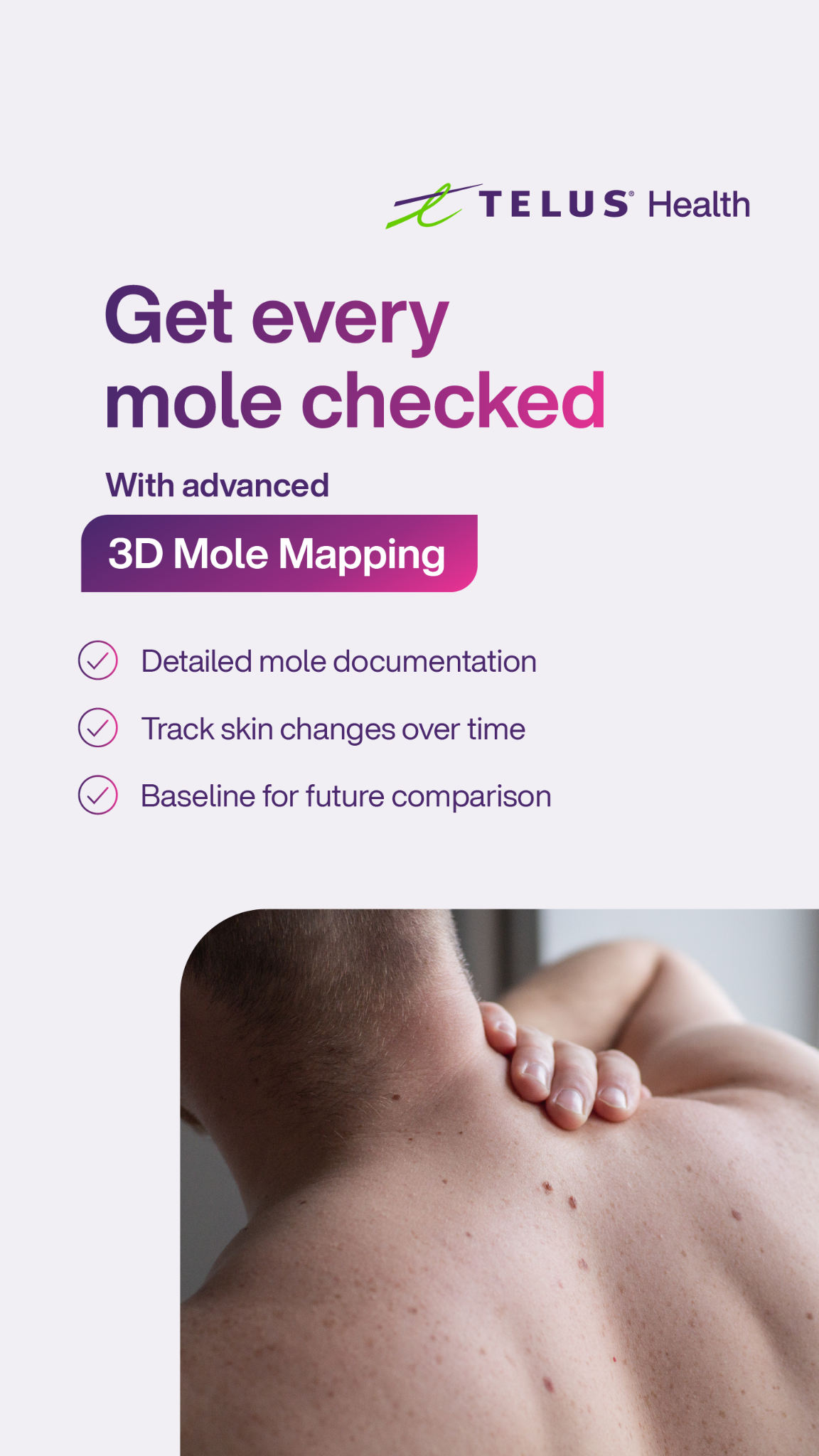 TELUS Health Facebook ad: Capture Your Skin Baseline
