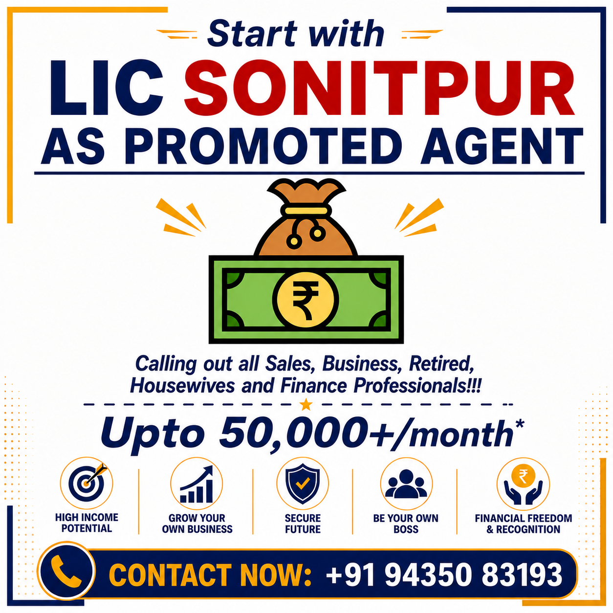 Grow with LIC Sonitpur Facebook ad