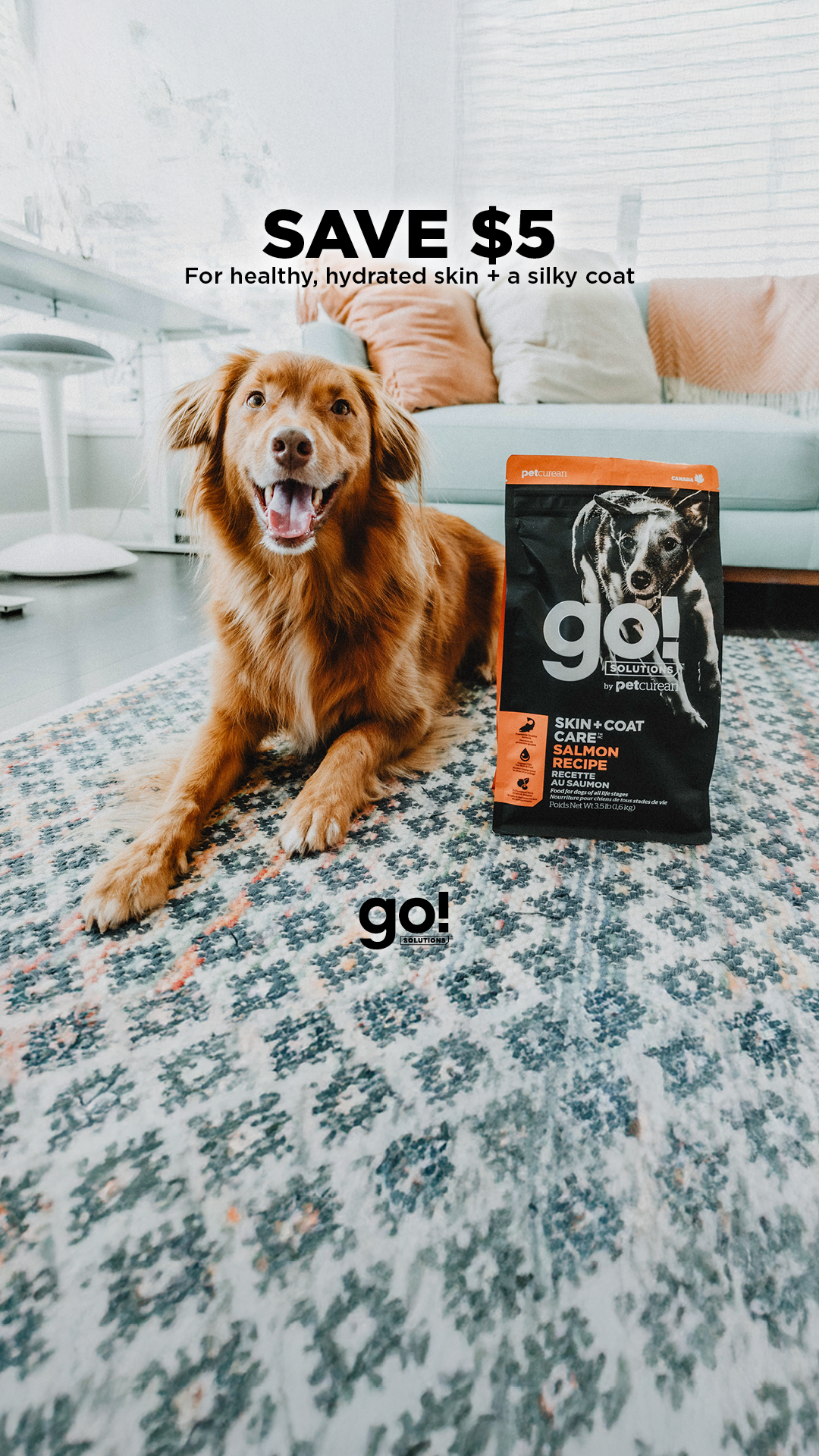 Go Solutions Pet Food Facebook ad from Mar 1, 2026