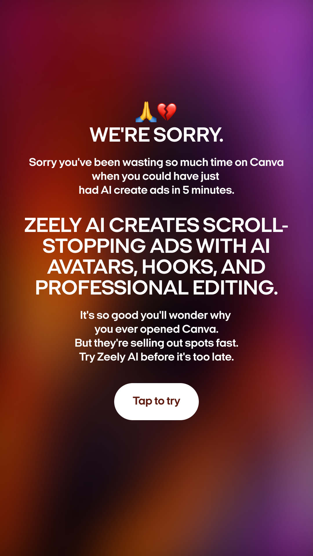 Zeely: AI Ads Maker Facebook ad