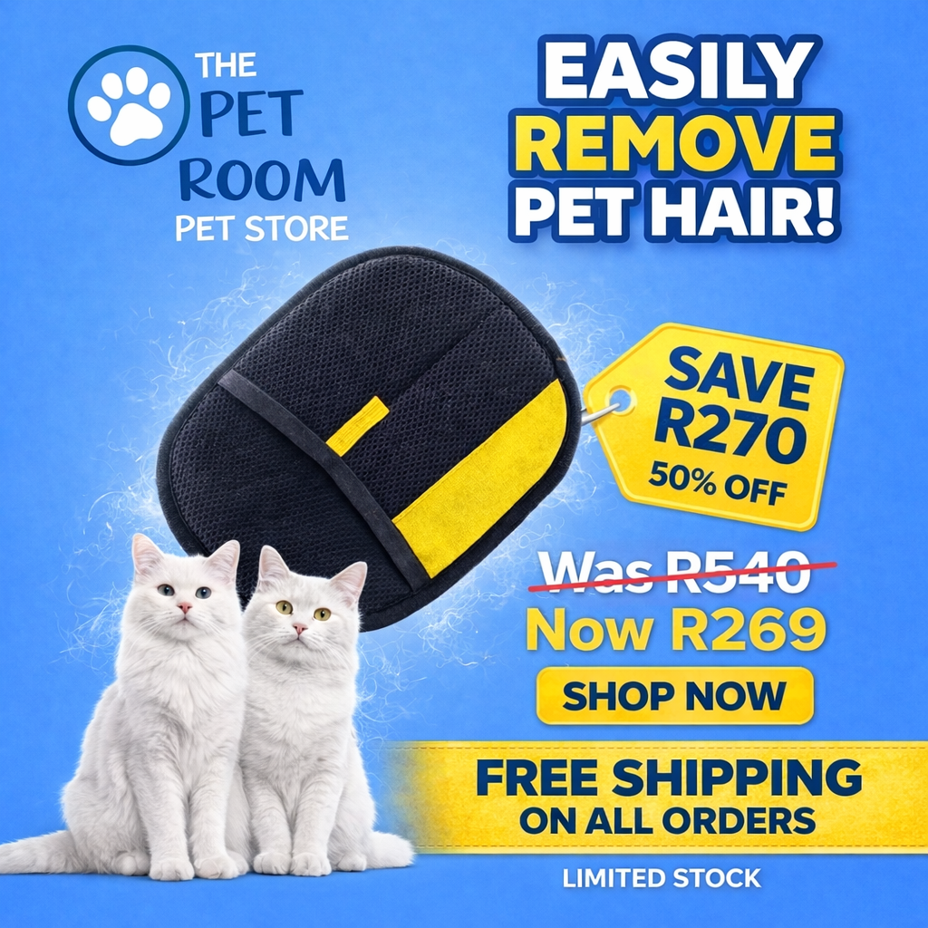 The pet room Facebook ad: Save R270 Today, 50% OFF