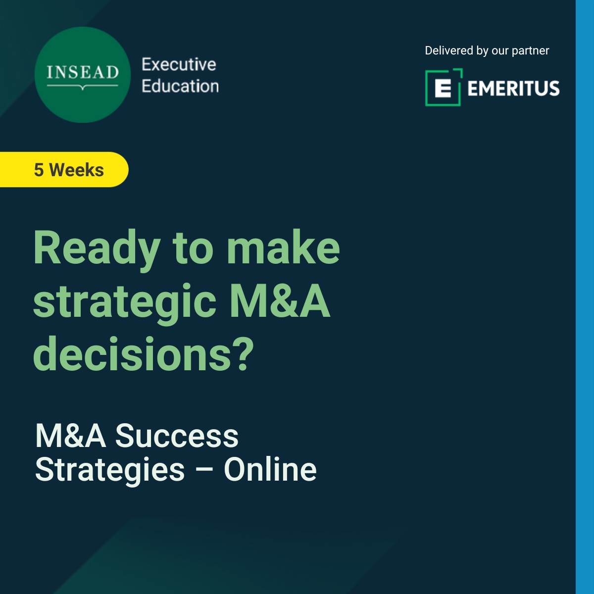 INSEAD Executive Education Facebook ad