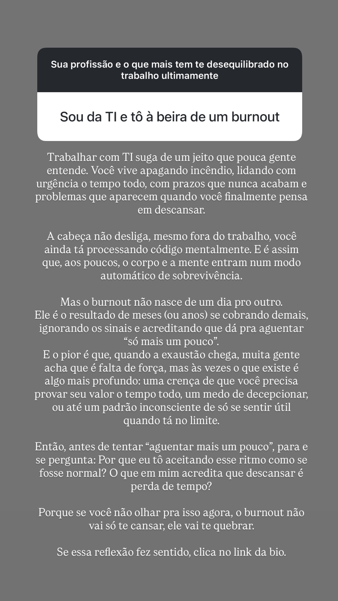 Luana Braz Facebook ad: Trabalhar com TI suga de um jeito que…