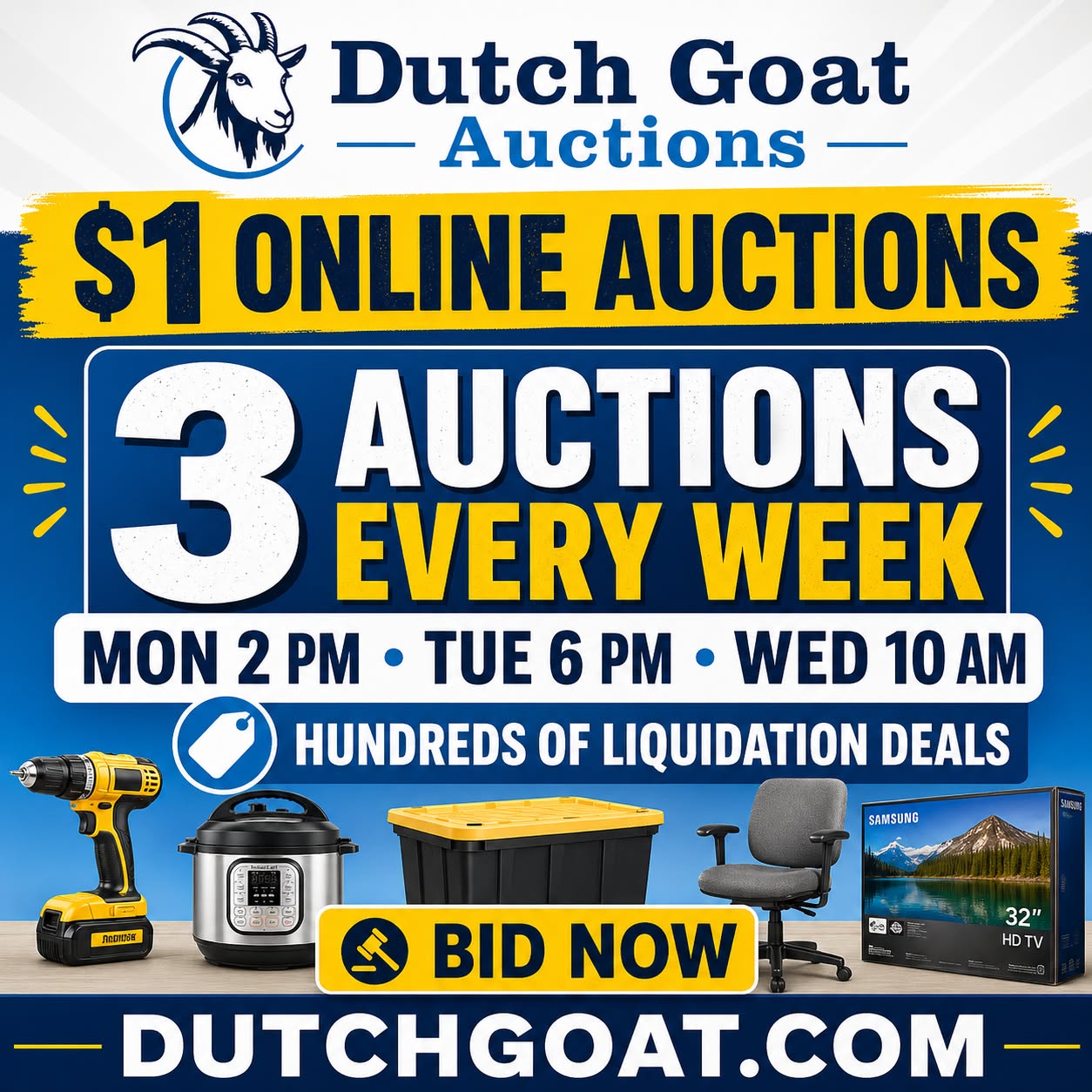 Dutch Goat Auctions Facebook ad: Dutch Goat Online Auction