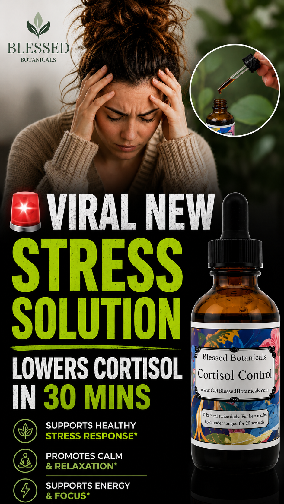 Blessed Botanicals Facebook ad from Jul 1, 2026