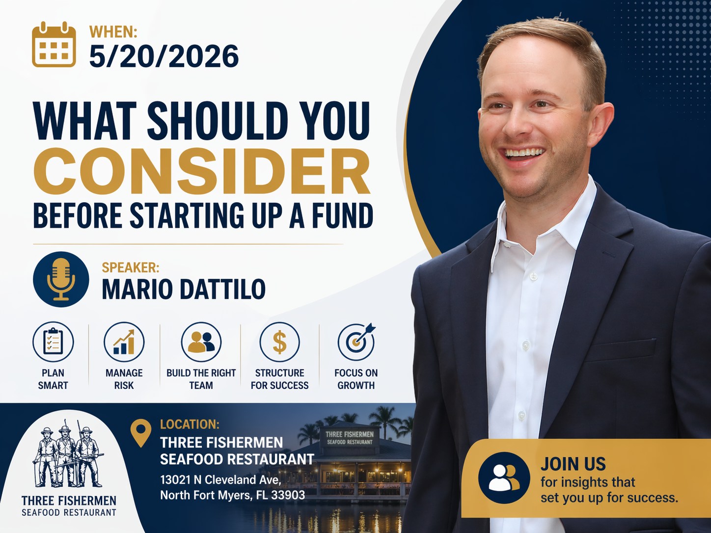 SWFL REIA Facebook ad: What should you consider before starting up a Fund
