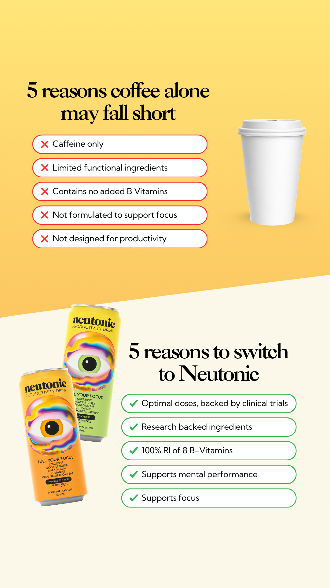 Neutonic Facebook ad