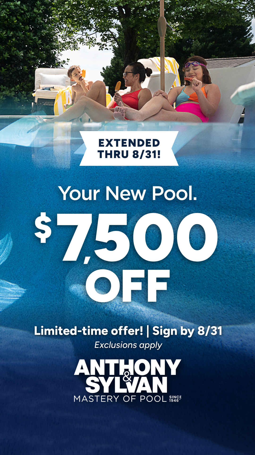 Anthony & Sylvan Pools Facebook ad