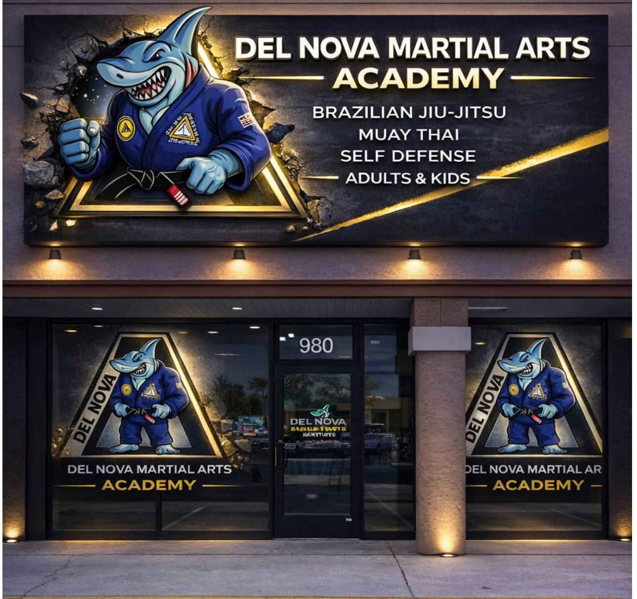 DEL NOVA Martial Arts Academy Facebook ad: FREE TRIAL CLASS