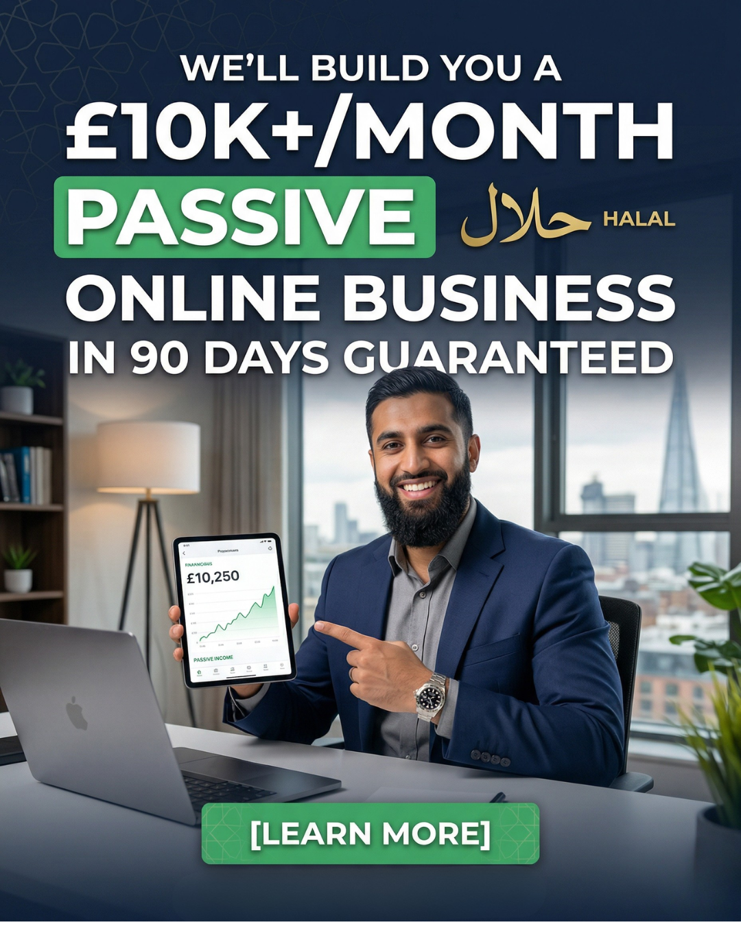 Seara Consulting Facebook ad: How To Build a 6-Figure Halal Business