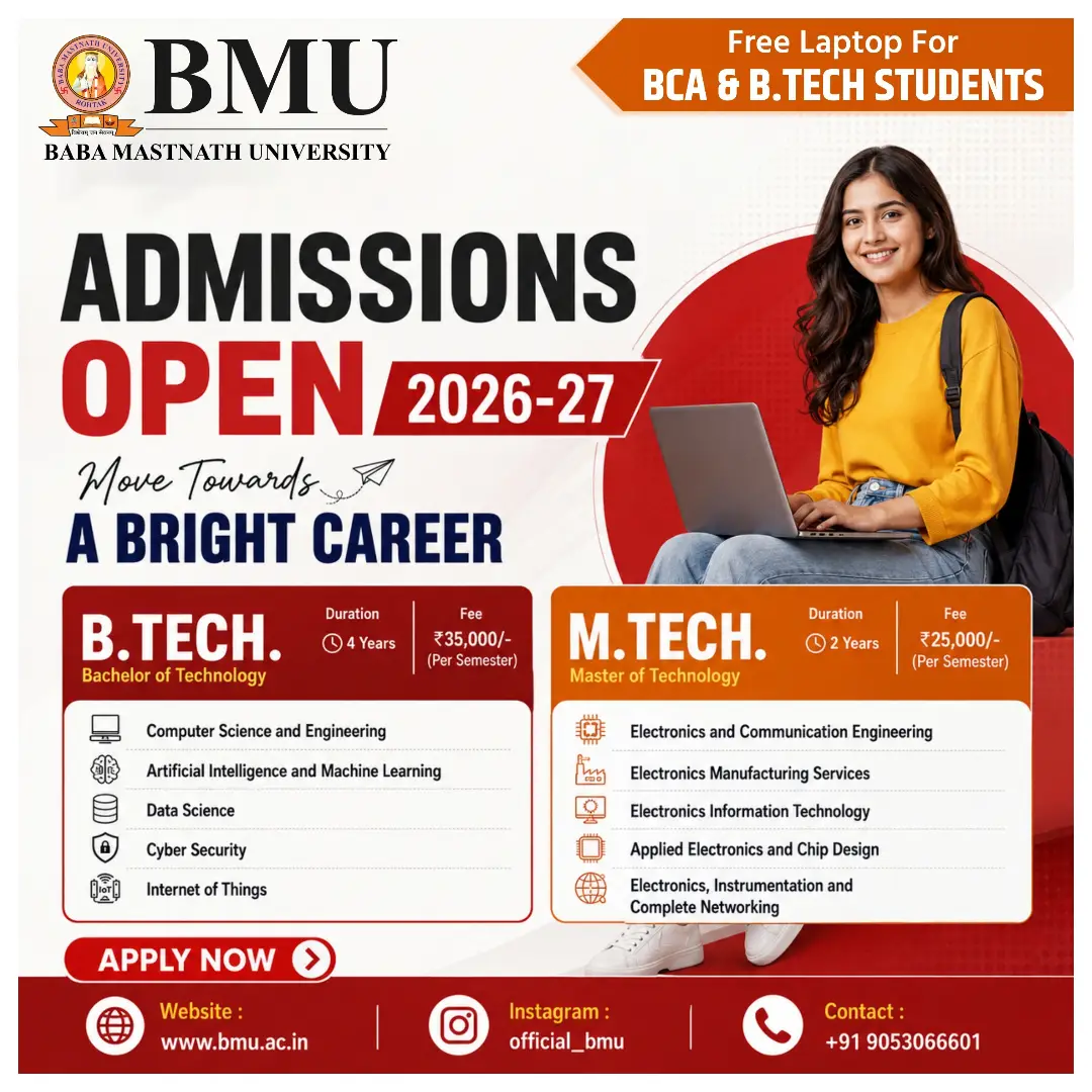 official_bmu Facebook ad: Admissions Open 2026-27 | Baba Mastnath University