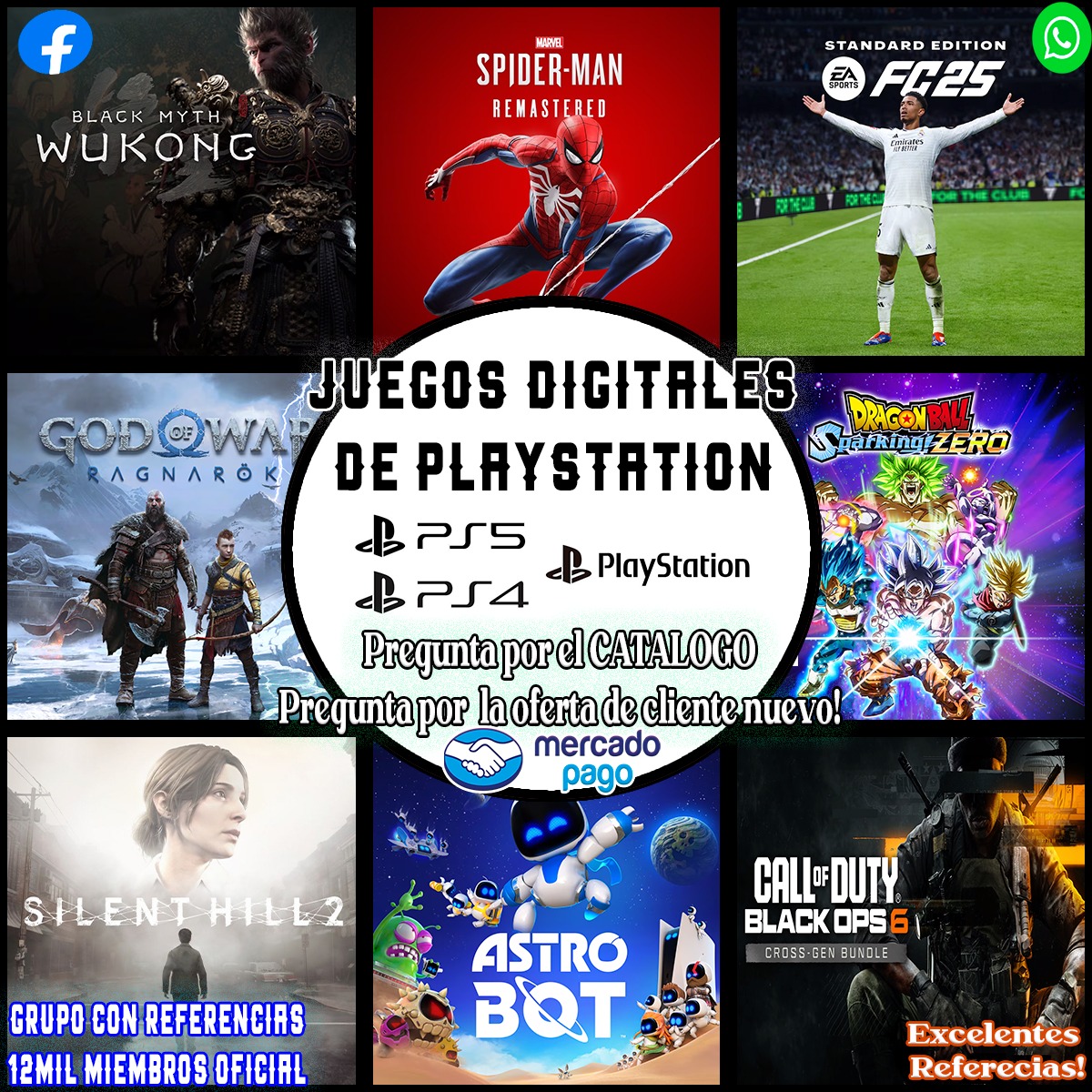 Last Games Facebook ad: Chatea con nosotros