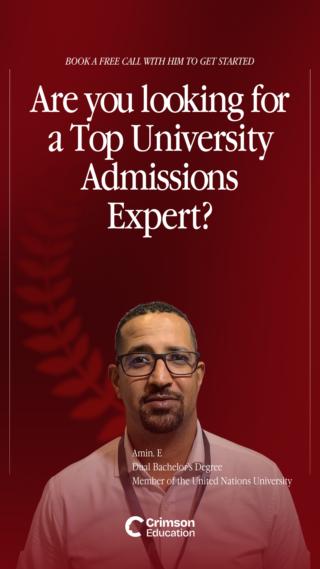 Crimson Education Facebook ad