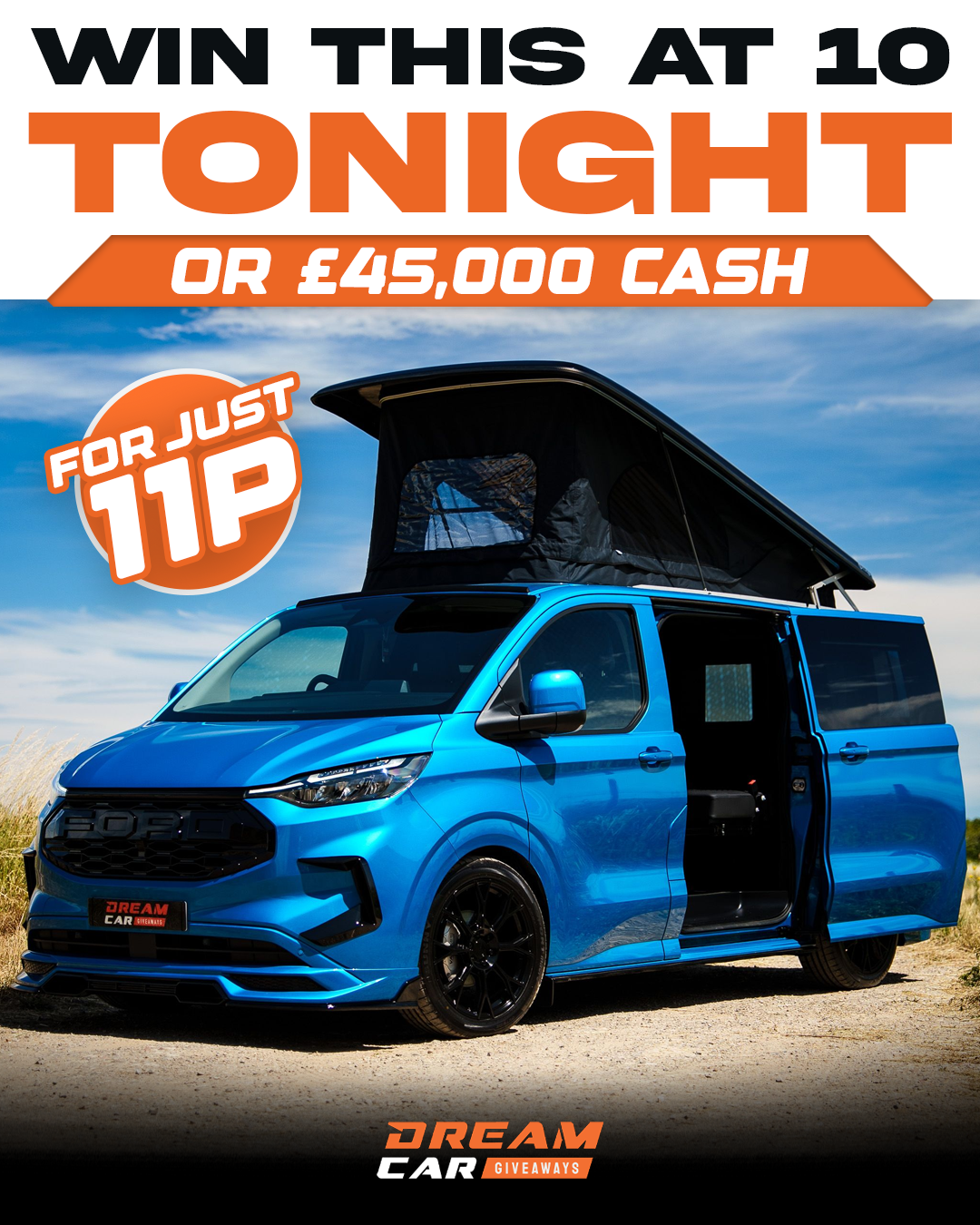 Dream Car Giveaways Facebook ad