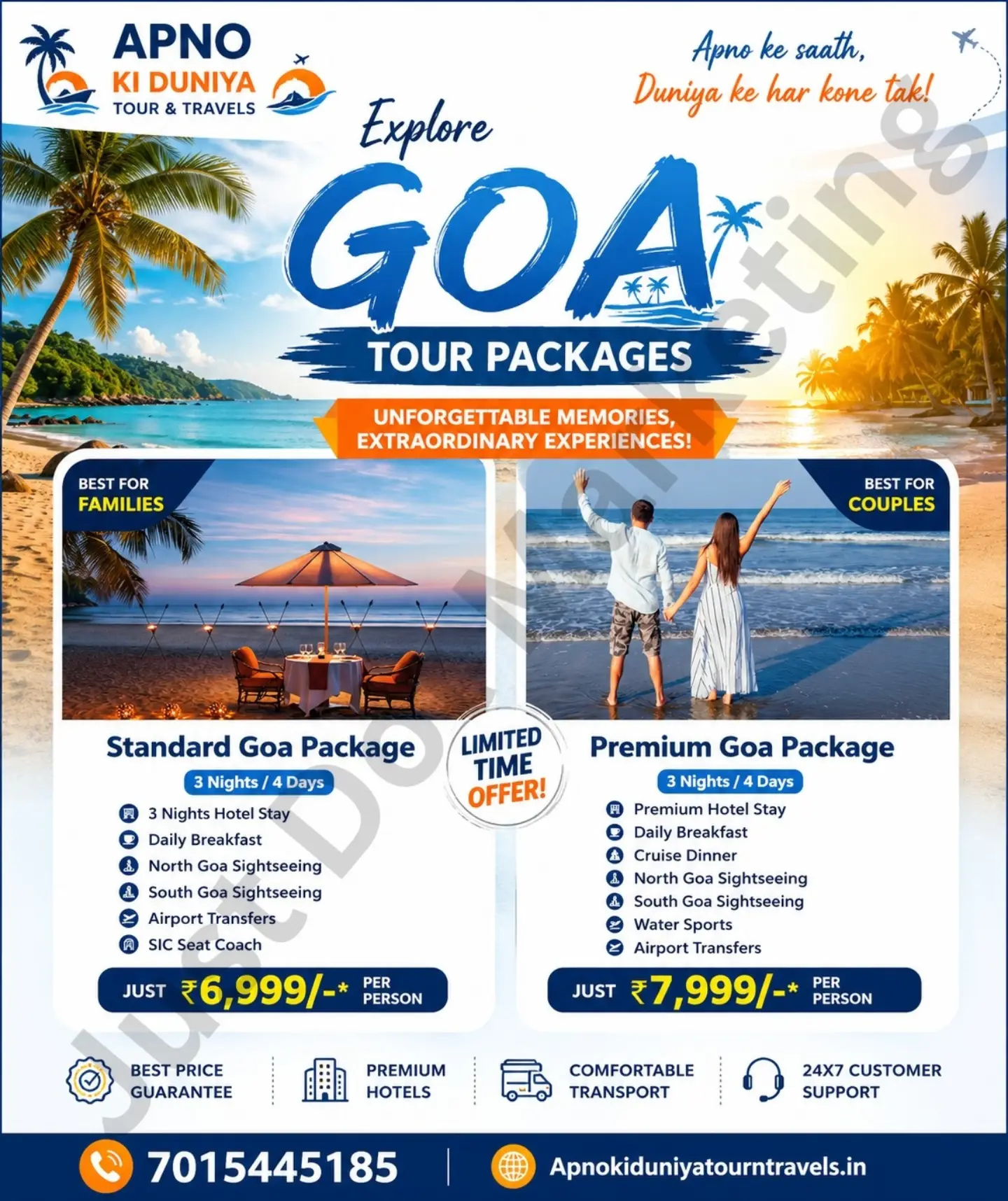 Apno Ki Duniya Tour & Travels Facebook ad