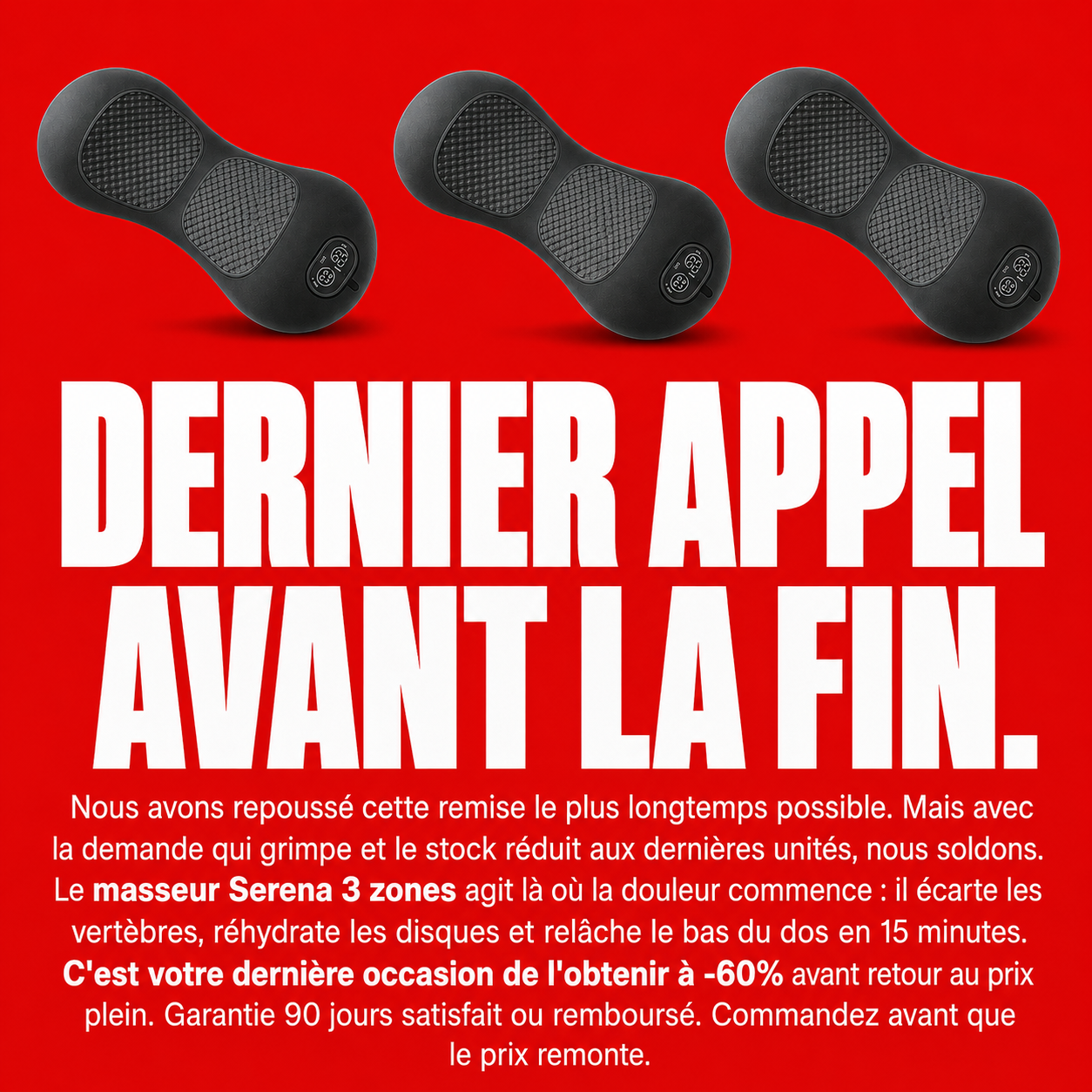 Serena Facebook ad: Vous avez 2 choix, agir ou subir