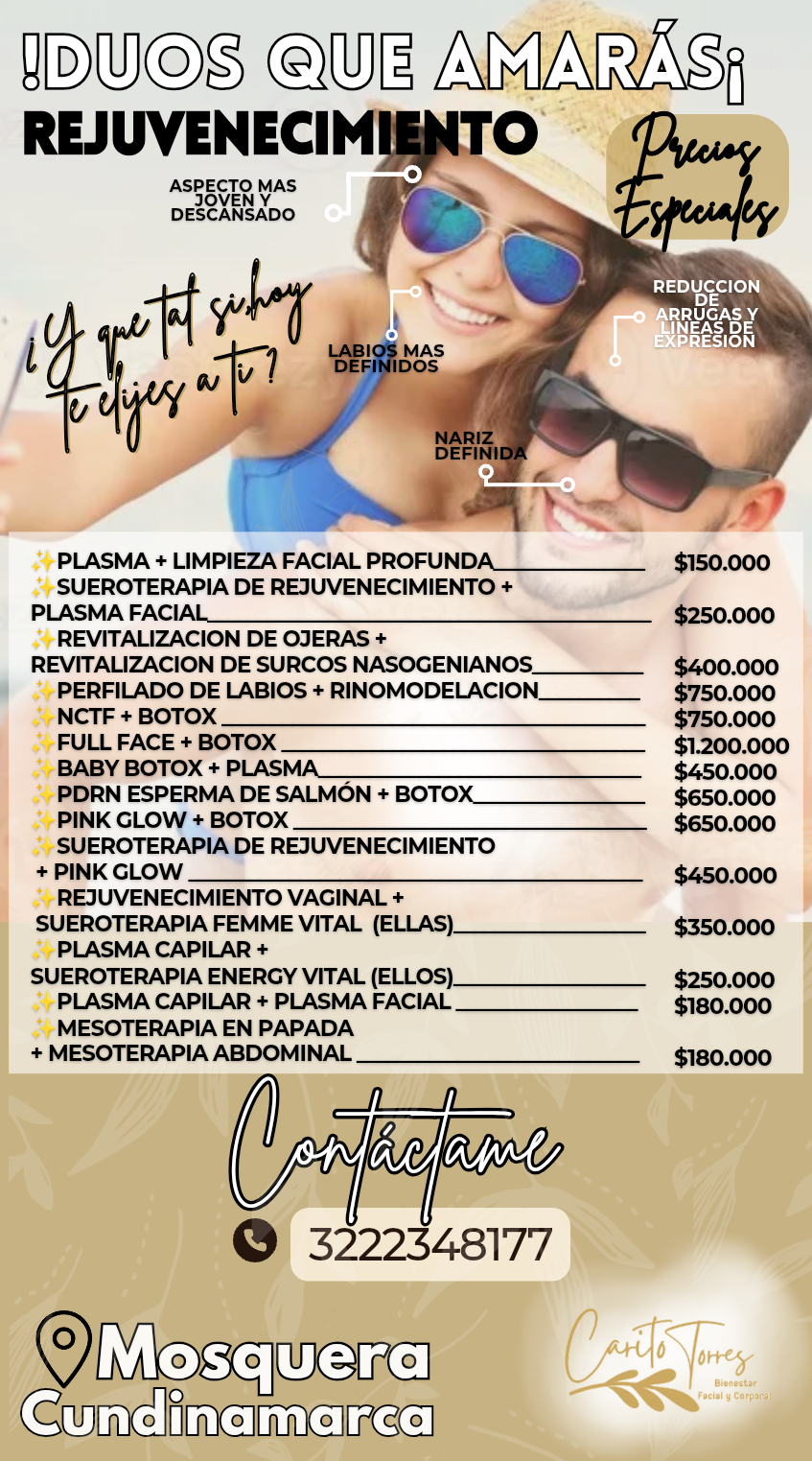 Carito Torres Bienestar Facial y Corporal Facebook ad from Mar 26, 2026