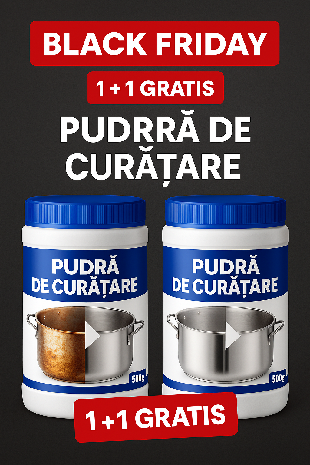 Made in Germany Facebook ad: Curăță În 10 Secunde, -50% Azi